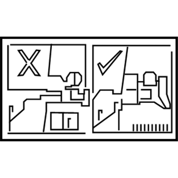 Cadillac 84089673 Fuel Label