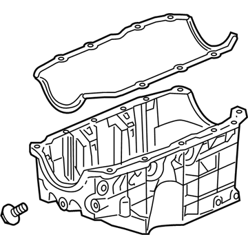 2008 Chevy Impala Oil Pan - 12604911