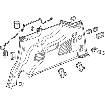 Chevy 23407861 Lower Quarter Trim