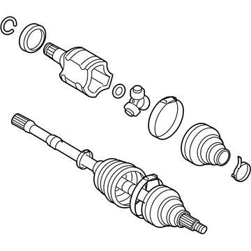 2010 Pontiac Vibe Axle Shaft - 19183729