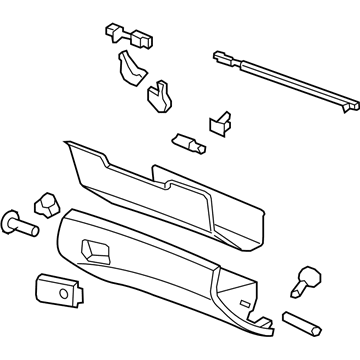 Pontiac 92204538 Glove Box Door