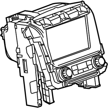 GM 23383725 Control Assembly, Amplitude Modulation/Frequency Modulation Stereo Radio *Black Carbon