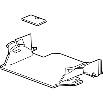 GM 20766715 Carpet Assembly, Rear Compartment Floor Panel *Ebony