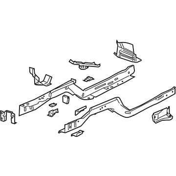 GM 25851927 Rail Assembly, Front Compartment Front Lower Side