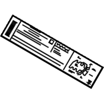 Pontiac 19354745 Emission Label