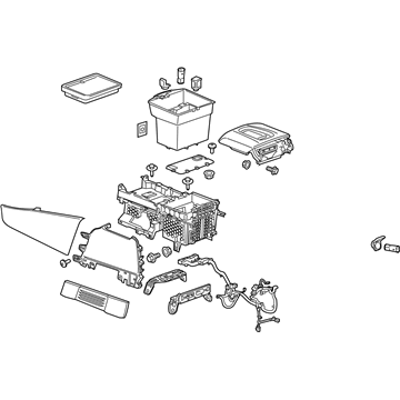 GM 84166467 Console Assembly, Front Floor *Shale