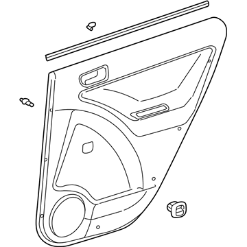 Pontiac 88973633 Door Trim Panel