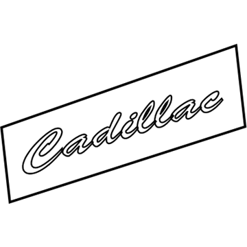 Cadillac 10387855 Nameplate