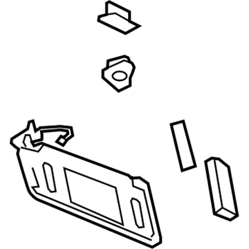 GM 23234421 Sunshade Assembly, . *Titanium