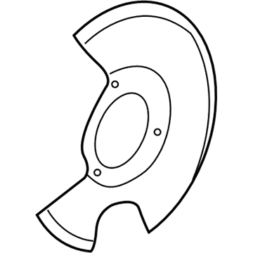 GM 15831424 Shield, Front Brake