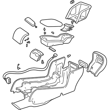 2004 Cadillac DeVille Center Console Base - 12493594