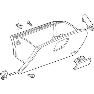 GM 42476073 Compartment Assembly, Instrument Panel *Cocoa