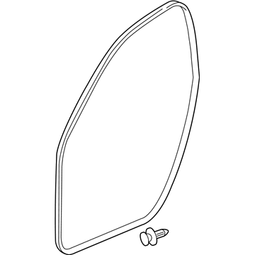 GM 13454650 Weatherstrip Assembly, Front Side Door (Door Side)