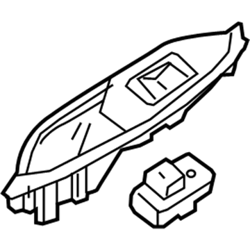 GM 23359821 Plate Assembly, Rear Side Door Accessory Switch Mount *Milgauss