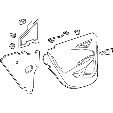 GM 84810726 Trim Assembly, Rear S/D *Dk Atmospherr