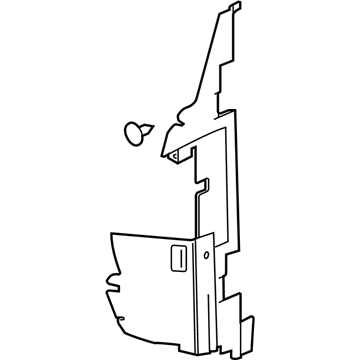 GM 20968477 Baffle Assembly, Radiator Air Side