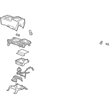 GM 20943846 Compartment Assembly, Front Floor *Light Cashmere