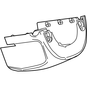 GM 9066078 Cover Assembly, Instrument Panel Steering Column Lower Trim *Cocoa