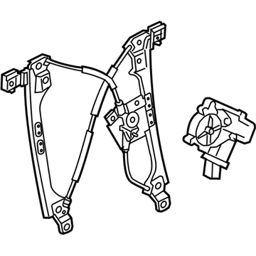 GM 84631515 Regulator Assembly, Front S/D Wdo