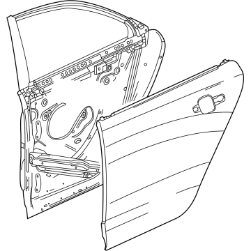 GM 84266927 Door Assembly, Rear Si