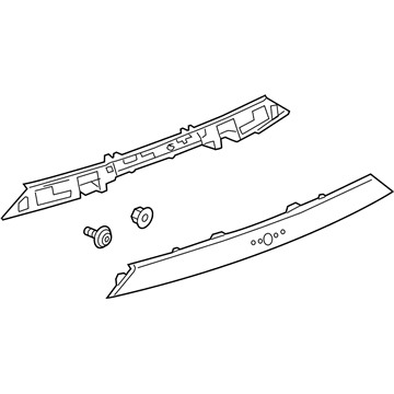 GM 84382914 Applique, Rear Closure Center *Bright Chromm