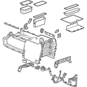 GM 84502915 Console Assembly, F/Flr *Cocoa