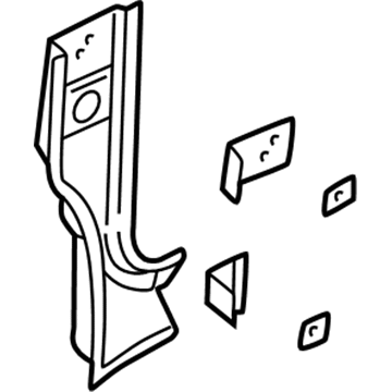 GM 12534392 Panel Asm,Body Hinge Pillar Outer (RH)