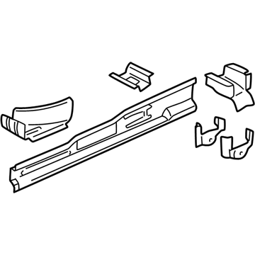 Oldsmobile 12533781 Inner Rocker