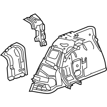 Cadillac 22952238 Inner Wheelhouse