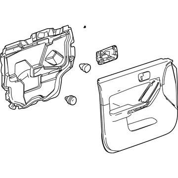 GM 20777763 Panel Assembly, Front Side Door Trim *Morocco