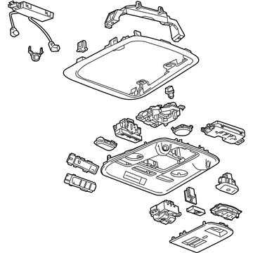 GM 22947045 Console Assembly, Roof *Platinum