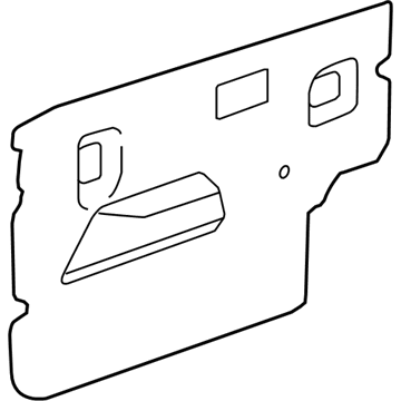 GM 15127374 Deflector Assembly, Front Side Door Water