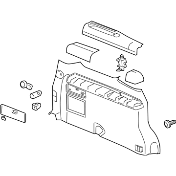 Chevy 15915895 Side Trim Panel