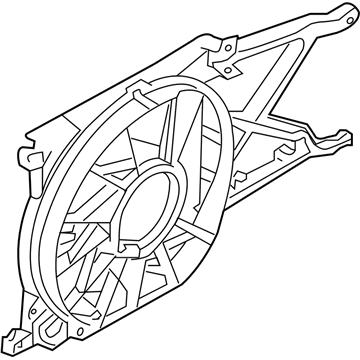 2009 Saturn Astra Fan Shroud - 13207165