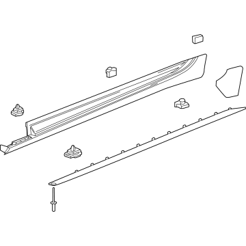 Cadillac 84827957 Rocker Molding