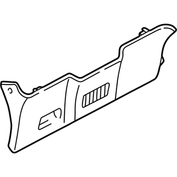 GM 15206933 Bolster Assembly, Instrument Panel Driver Knee *Pewter R