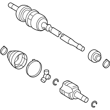 Pontiac Vibe Axle Shaft - 19205410