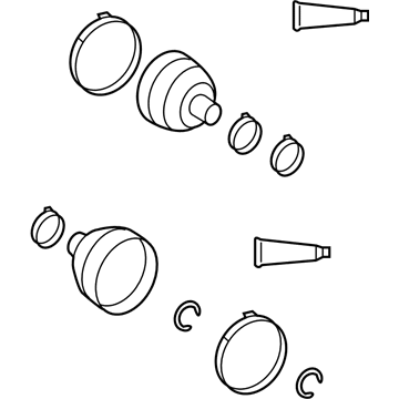 GM 19204684 Boot Kit,Front Wheel Drive Shaft Tri, Pot & Cv Joint