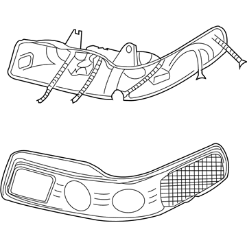 Cadillac 16530157 Headlamp Assembly