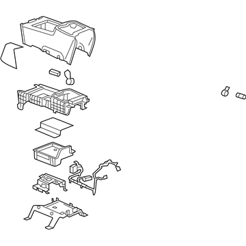 GMC 19329539 Console Assembly