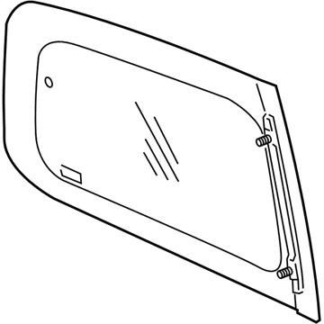 GM 15107786 Window Assembly, Body Side Rear