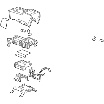 GMC 15910756 Console Assembly