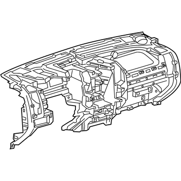 GM 84671686 Panel Assembly, I/P Lwr Tr *Cocoa