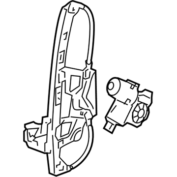 2011 Cadillac DTS Window Regulator - 25980844