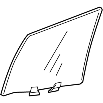 GM 20884522 Window, Rear Side Door