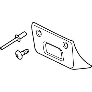 GMC 22891636 License Bracket