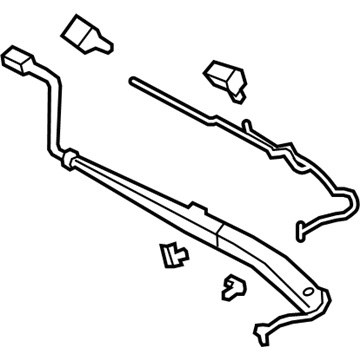 Pontiac 92280130 Wiper Arm Assembly