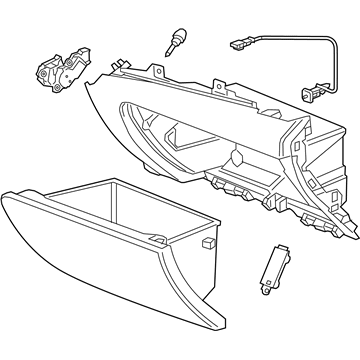 GM 84616842 Compartment Assembly, I/P *Dk Galvanizee