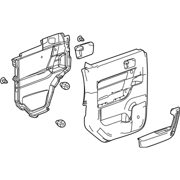 Hummer 94723401 Door Trim Panel