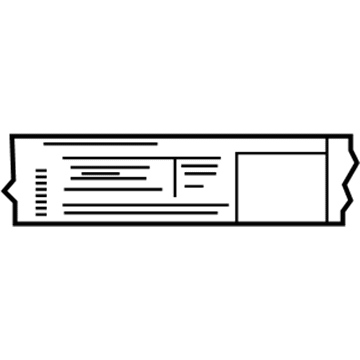 Chevy 19354745 Emission Label